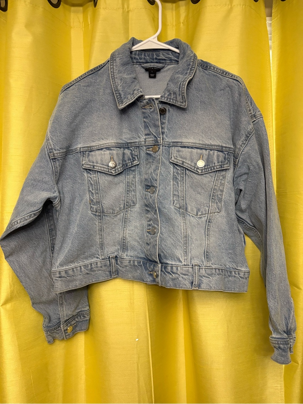 INC International Concepts Light Blue Denim Trucker Jacket